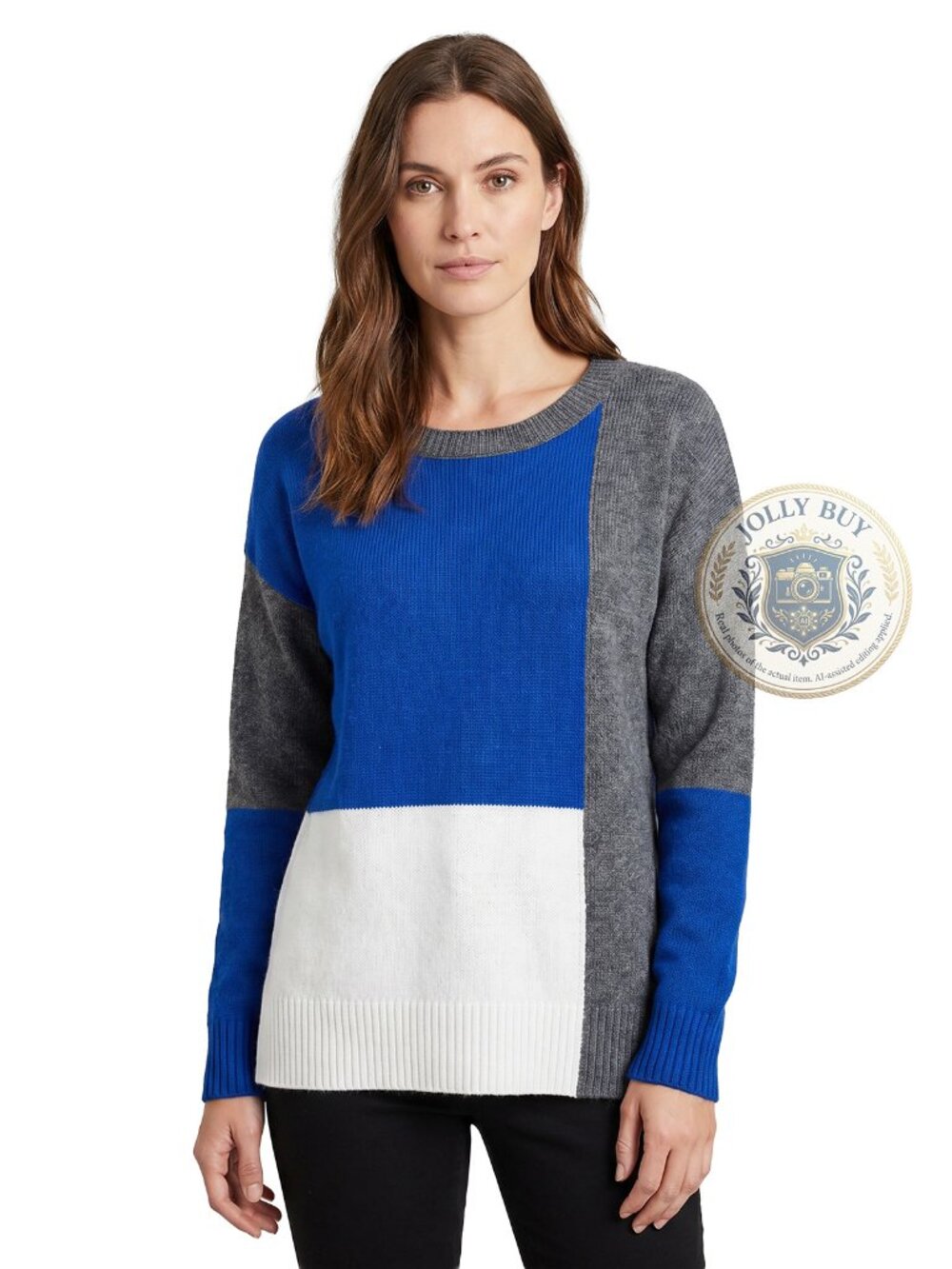Derek Lam Women’s Sweater Luxe 100% Cashmere Colorblock Athleta Pullover Size S